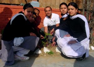 Planting tree in Daramsala