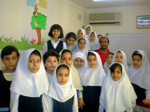 Planting tree in Iranian school and new idea