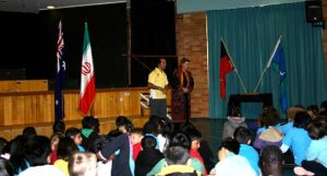 Planting tree in International school(Canberra)