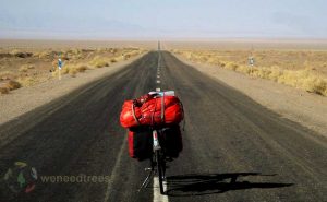 Cycling through the longest abundant road in Iran