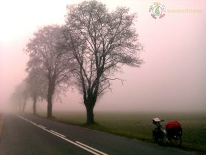 Cycling from Warsaw to Krakow- winter is showing up now!!