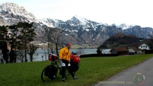 Cycling in Switzerland and meeting friends coincidentaly