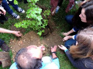 Tree Planting at the Pio Baroja Institute of Irún